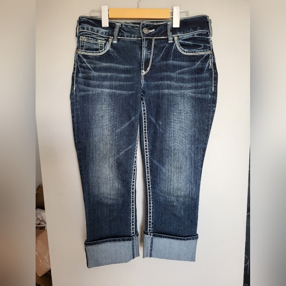 Silver Jeans Suki Capris  Denim, Size 29 - Picture 1 of 6